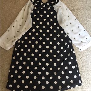 Black and White polkadot dress